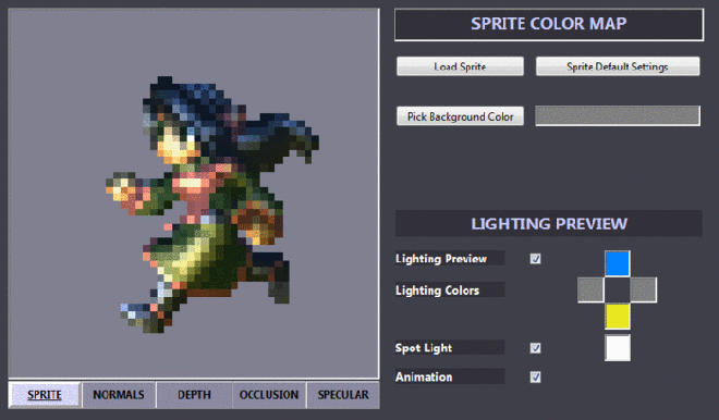 Sprite DLight Dynamic lighting preview