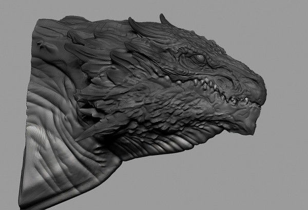 Zbrush Dragon Head Speed Sculpting (40min)