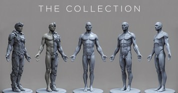 人体フィギュアシリーズ新作5体！3dtotal Anatomical Collection