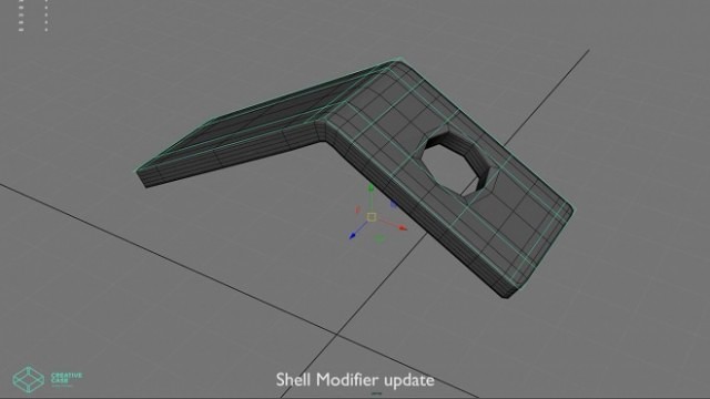 Shell Modifier - 板ポリをベースに厚み付けながらモデリングできるMaya用プラグイン映像が素敵！その他ツール映像も必見！