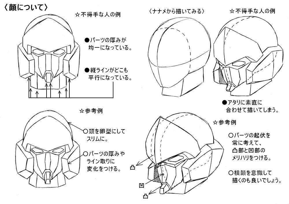 ロボットデフォルメ講座 歩き目です 氏が3日間にわたりtwitter上で公開したロボットイラストのデフォルメtipsが素晴らしい