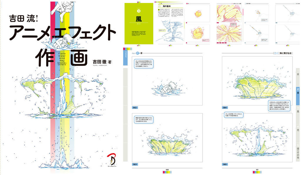 吉田流 アニメエフェクト作画 炎 水 風 光 煙などの基礎的なエフェクト作画を習得しよう