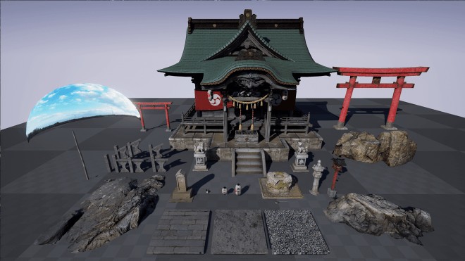 Shinto Shrine - 和を世界へ！日本人が制作したアンリアルエンジン４ 