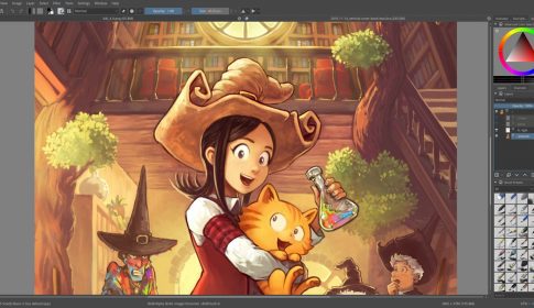 Krita 4 無料の2dお絵かきソフト 新バージョンがリリース Svgvector テキストツール Pythonスクリプト 新ブラシ 高速化など