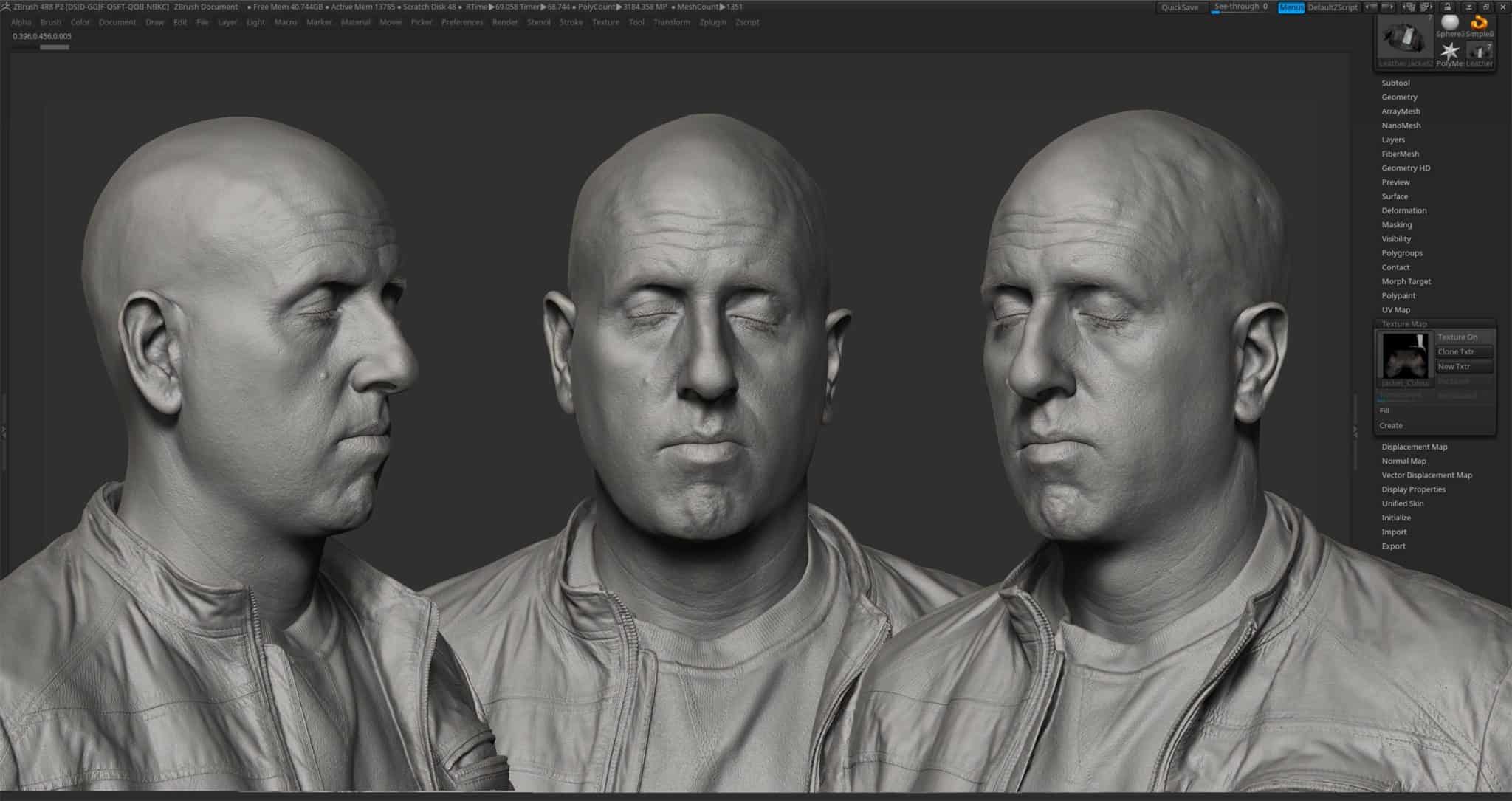 Free Head Scan Ten24の3d Scan Storeから3dスキャンされたリアルな頭部 モデルが無料ダウンロード可能 Zbrush Toolbag Fbx Obj