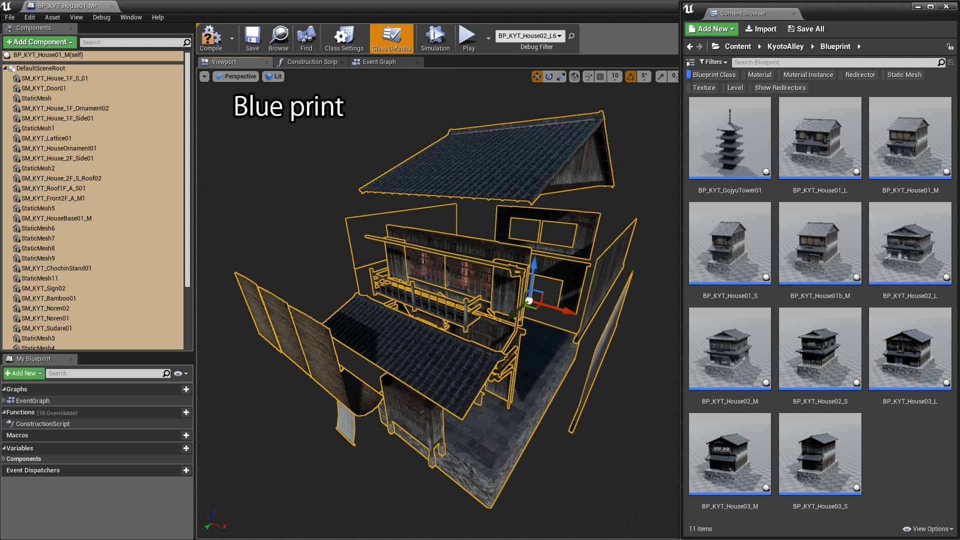 Kyoto Alley 背景アーティスト中村 基典氏による情緒溢れる 京都 のue4アセット 販売開始