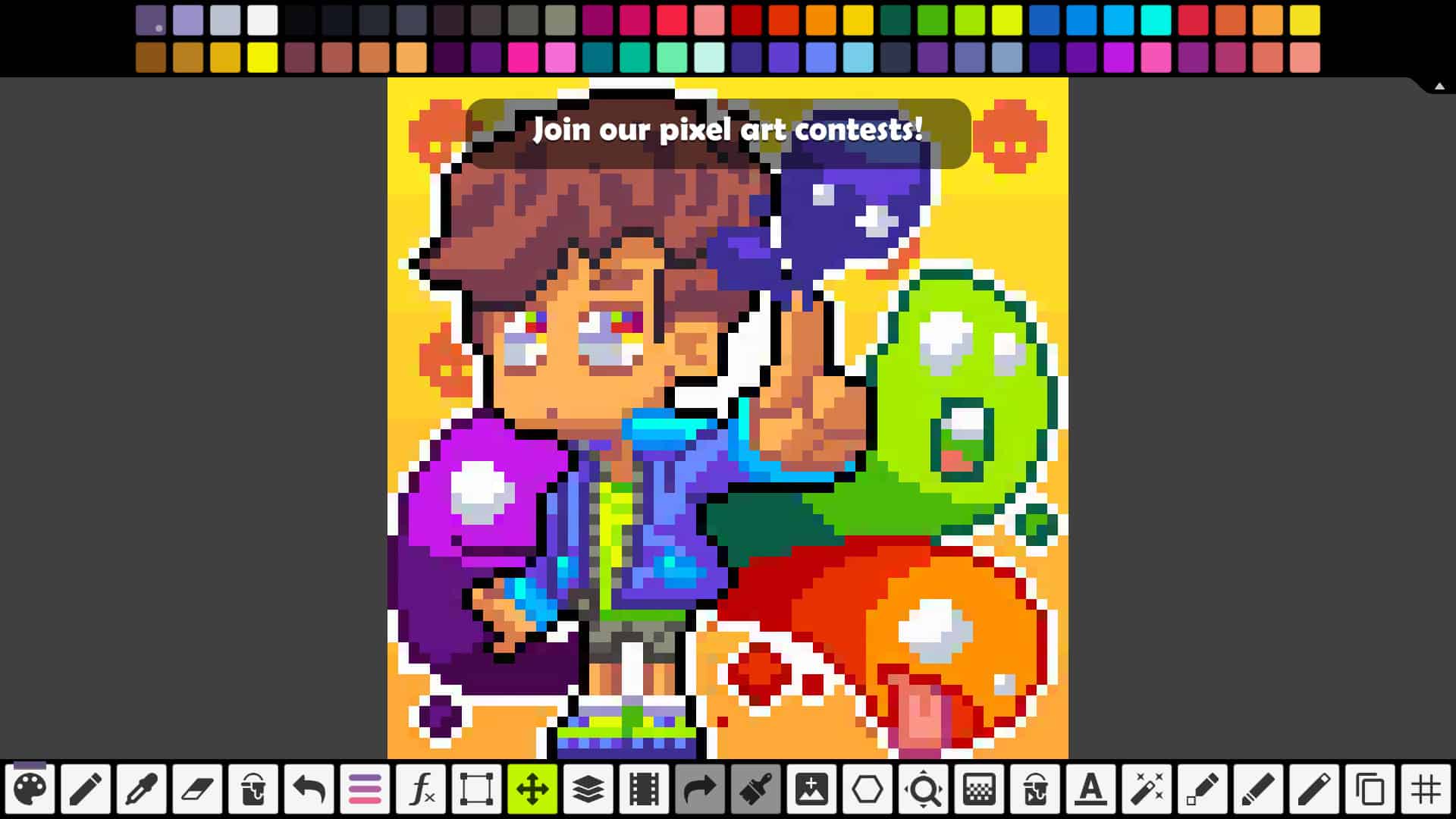 Pixel Studio For Pixel Art シンプルかつ軽快に動作する無料のピクセルアート ドット絵 制作ツール Win Macos Ios Android