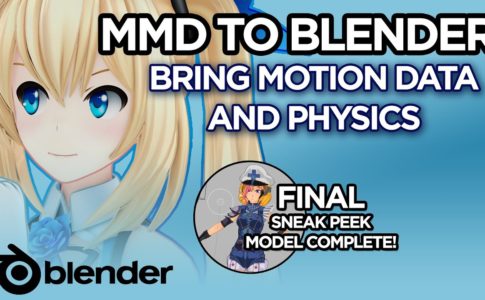 MMD to Blender 2.8x motion file VMD - MMDのフォーマットである 