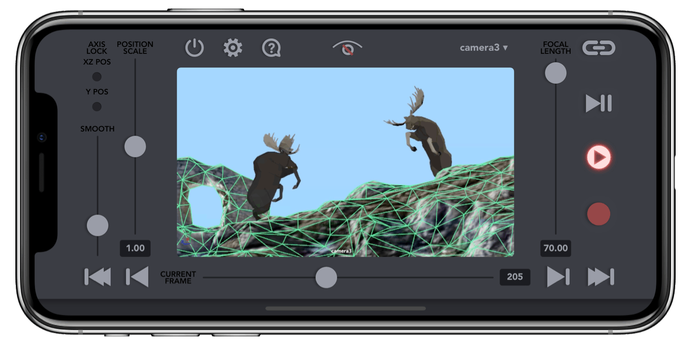 Virtucamera Iosデバイスをmayaのバーチャルカメラとして扱う為のアプリ Blenderプラグインも開発中