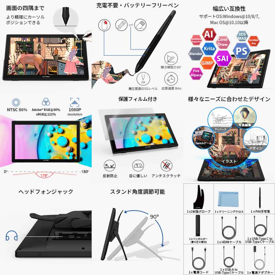 XP-Pen Artist 22 2nd Generation Review - 2021年新モデル！5万円を