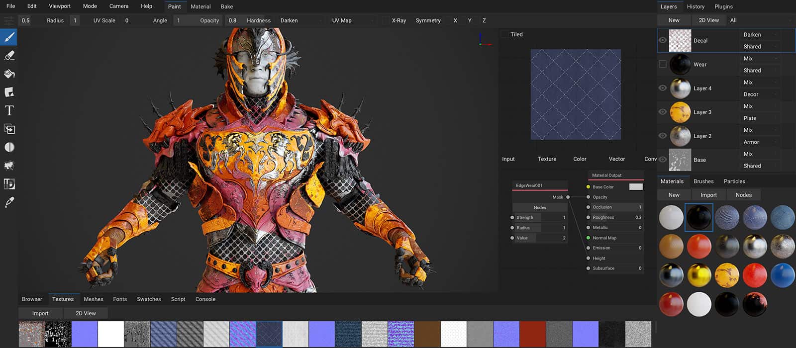 ArmorPaint 0.8 - PBR対応オープンソース3Dペイントソフト！新 