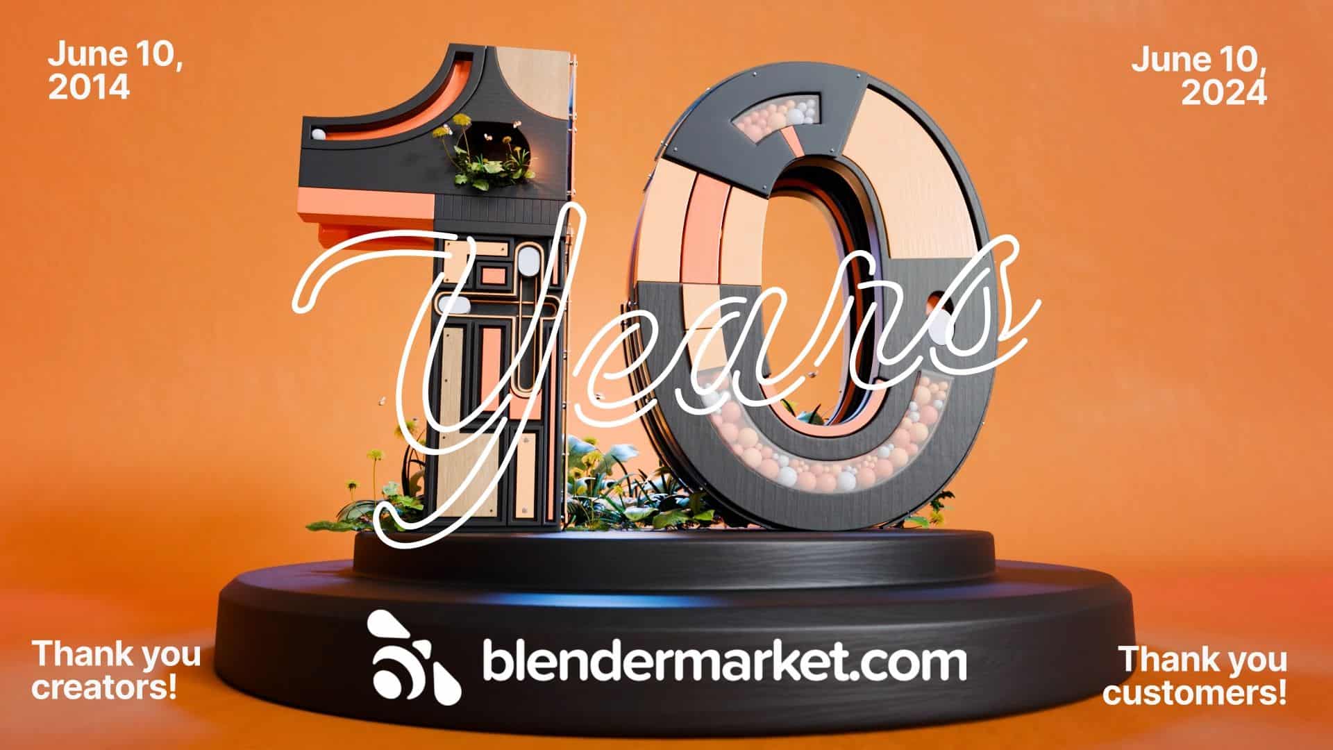 10th birthday of the Blender Market - 「Blender Market」10周年記念！ 10日間連続で ...