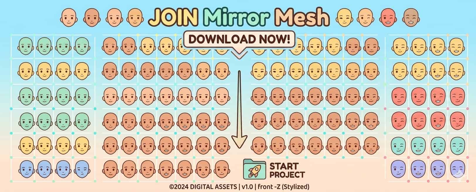 Join Mirror Mesh v1.0 | Rig＆Tool専門会社Studio Joinによるブレンドシェイプのミラーリング作業を効率化 ...