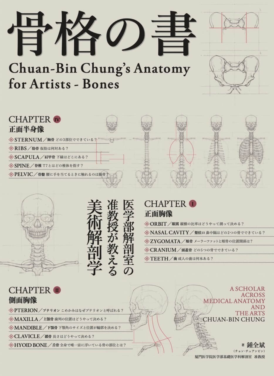 骨格の書 医学部解剖室の准教授が教える美術解剖学 - アーティストや 